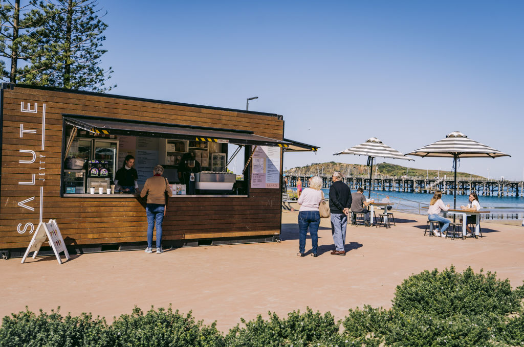 Salute Jetty Cafe on Jetty Beach, Coffs Harbour. Photo: Jay Black