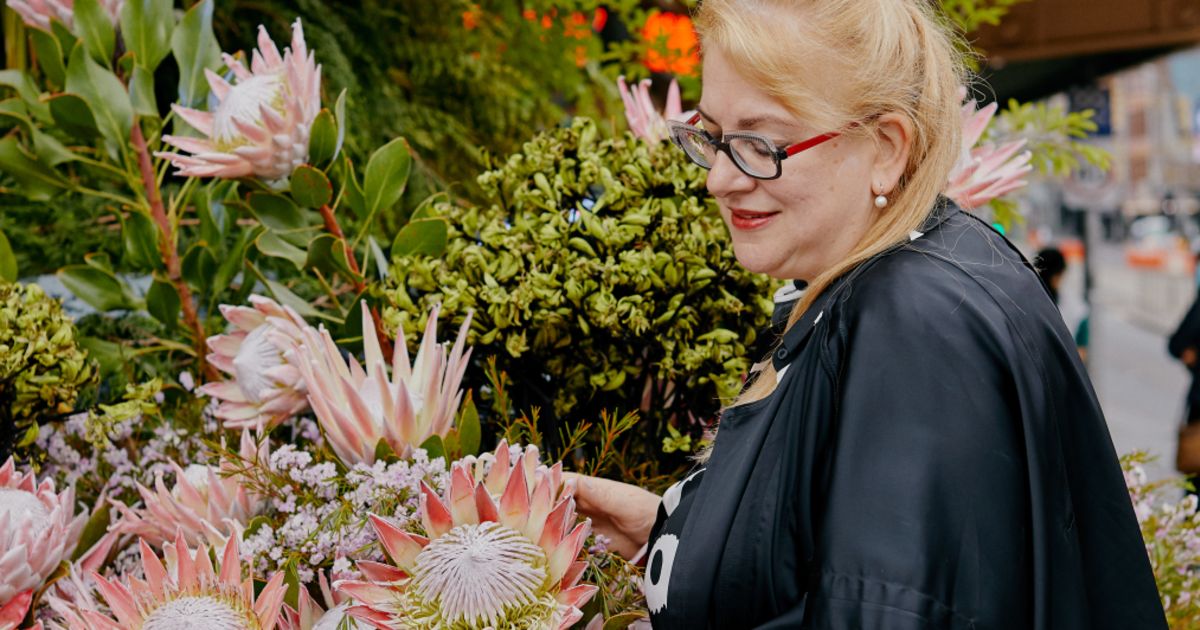 Melbourne florist Flowers Vasette turns Flinders Street into a post
