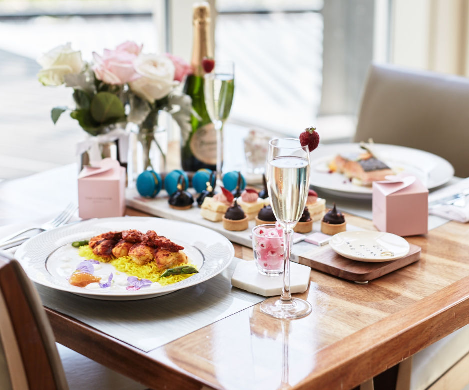 Gaze at a loved one across the table at The Langham, Melbourne. Photo: Shellie Froidevaux