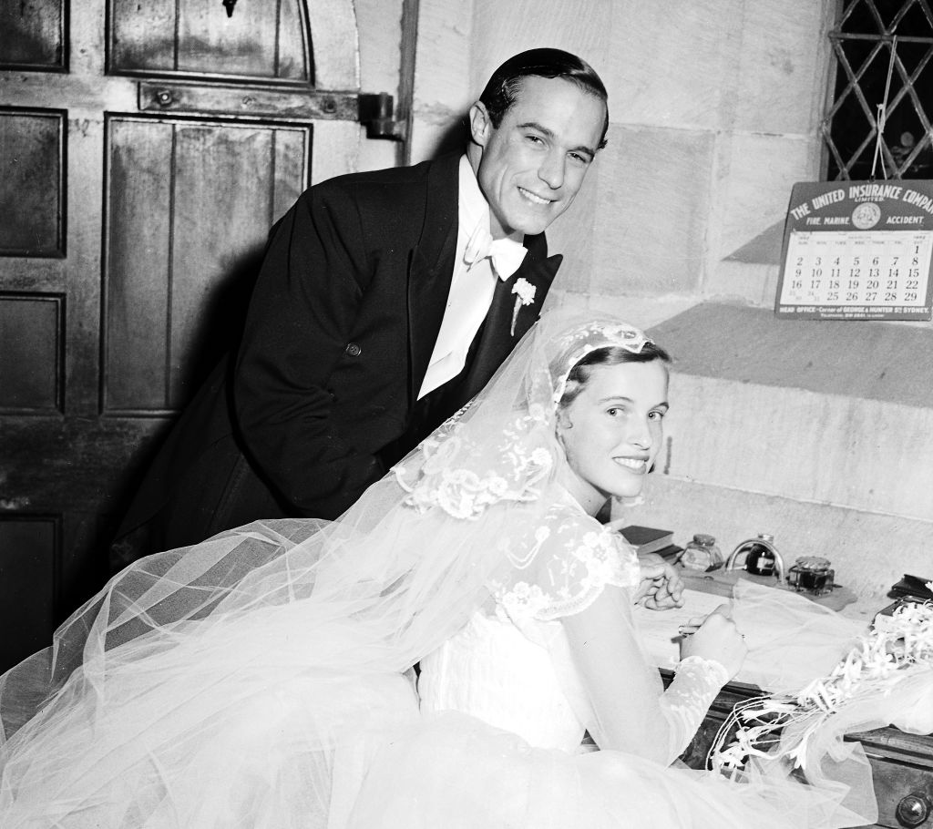 The wedding of Laurence Street and Susan Watt at St Mark's Church in Darling Point in 1952 was described at the time as the social event of the year.