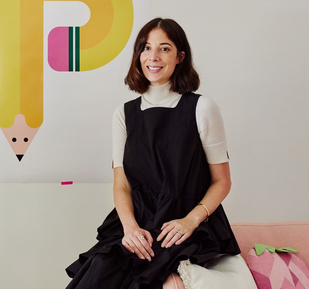 It's a Ray Wilkes Chiclet chair for Vanessa Perilli, co-founder of V Happy Co. Photo: Amelia Stanwix