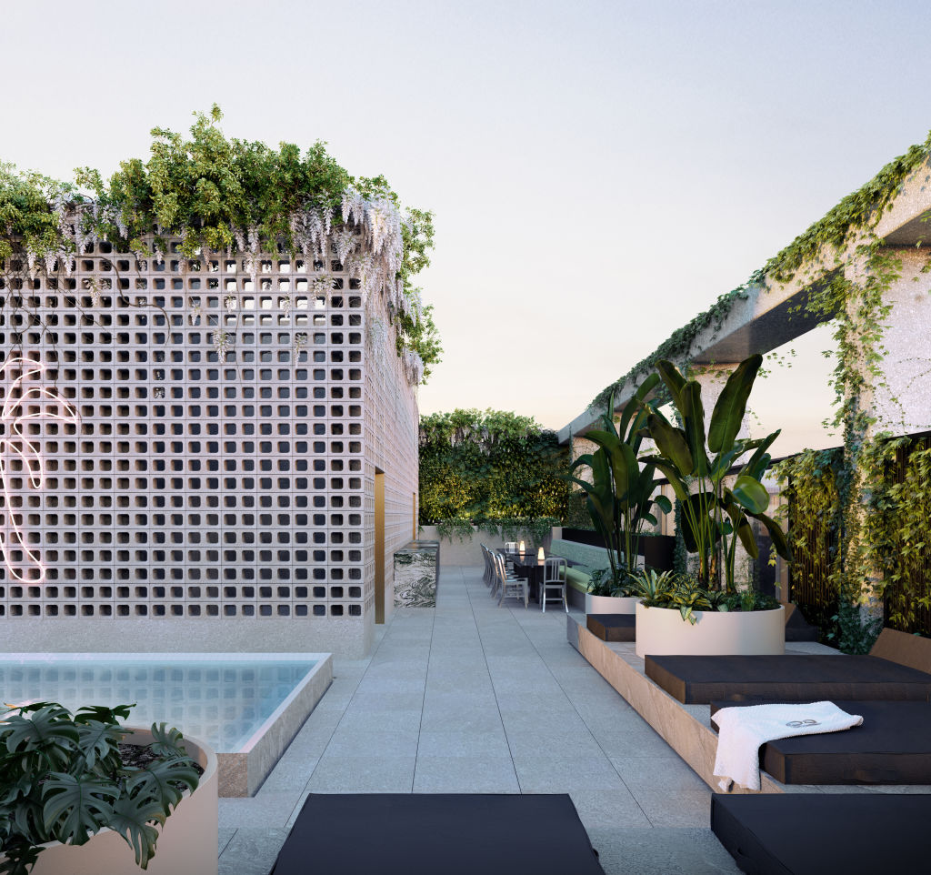 Residents at The Eighth will have access to a range of amenities, including a rooftop pool. Photo: Crema Group