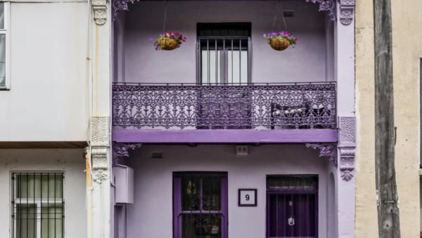 The vendors wanted this home to stand out, so they painted it purple