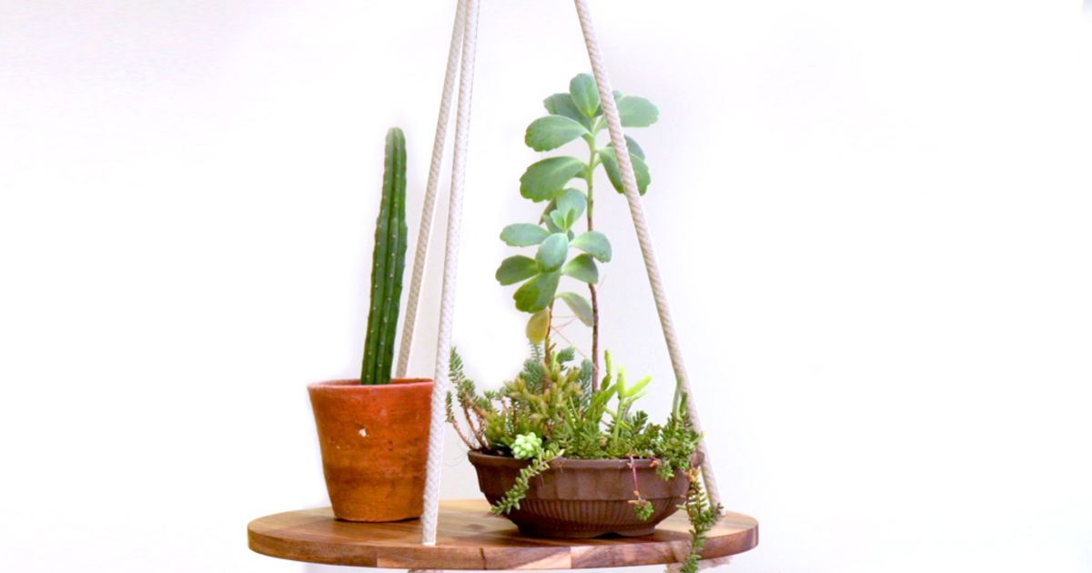 DIY How to make a hanging plant tray