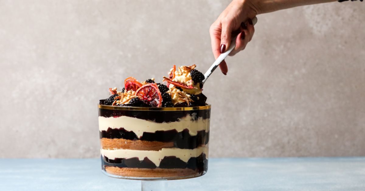 Diana Chan recipe port jelly trifle dessert