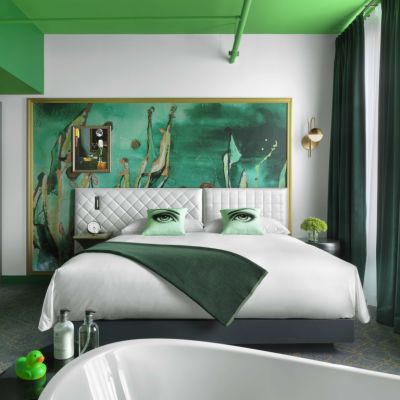 This hotel lets you pick a room colour based on mood