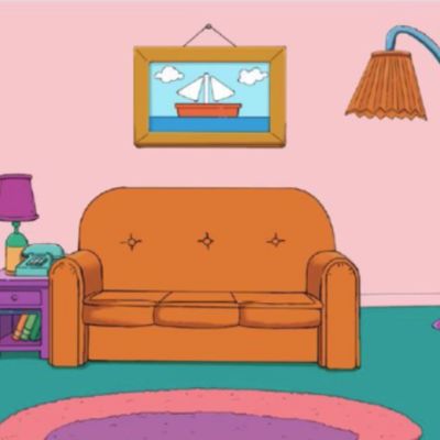 The Simpsons home gets a modern update