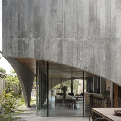 Inside the award winning concrete bunker