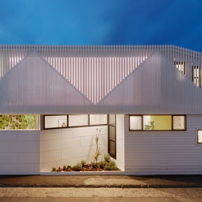 Albert Park’s Downside Up house makes clever use of a tiny triangular site