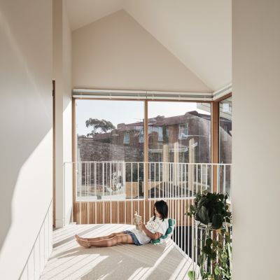 The gloomy Melbourne terrace extended for light, space and teenagers
