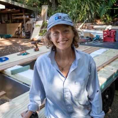 How Louise Southerden is teaching herself to build a tiny house