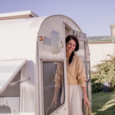 How a couple transformed a dilapidated caravan into a family sanctuary