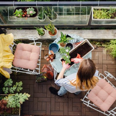 Turn your small apartment balcony into a serene green space