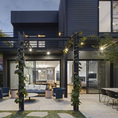 Historic South Yarra home transformed into a blue-hued marvel