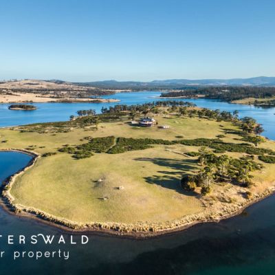 The couple who built their dream home on a private Tasmanian island