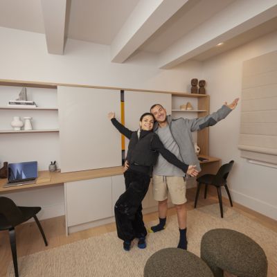 The Block 2023 room reveal recap: Steph and Gian win week 3 with a ‘slick’ work-from-home space