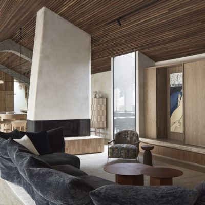 'Concrete ribs' feature in this sculptural home, and you'll love how it looks