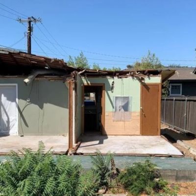 Tree-crushed California home sells for $500k