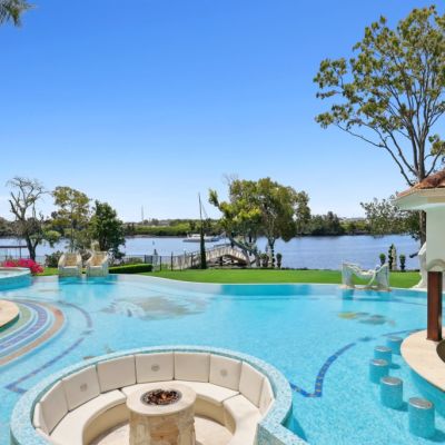 Pure fantasy at $18 million Gold Coast mansion with a 24-carat gold pool