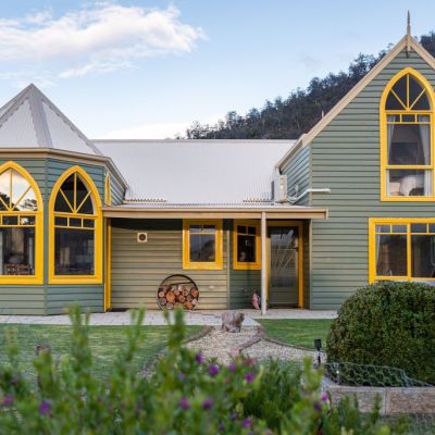 Watch the Aurora Australis from this cathedral-inspired Tasmanian home