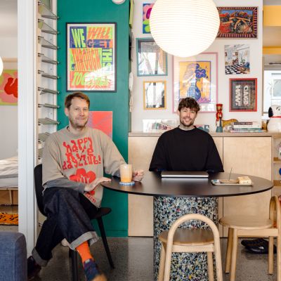 Artists Kris Andrew Small and Micke Lindebergh list colourful Surry Hills apartment