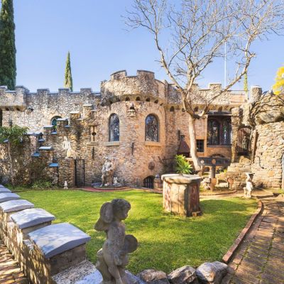 A medieval castle in suburbia with its own knight in shining armour listed for $1.5 million