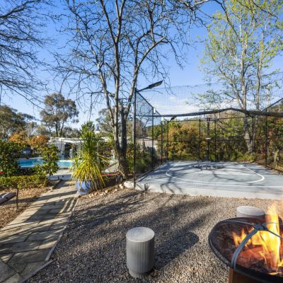 Game, set, match: A dream home with a pool and pickleball court in Farrer to go under the hammer