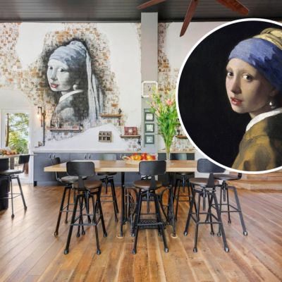 This house has a mural of Johannes Vermeer’s ‘Girl with a Pearl Earring’