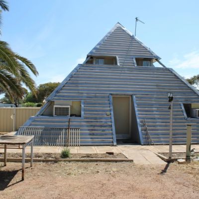 Pyramid house for sale in farming town of Bruce Rock for $300k
