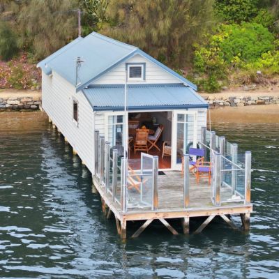 Waterfront Tassie boat shed with Swedish sauna listed for $500k