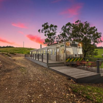 Ding, ding: Converted Victorian Railways train carriage for sale
