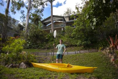 Swap the car for a kayak at one of Brisbane's last riverfront cottages