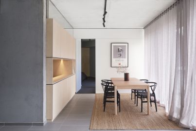A Canberra architect's bespoke renovation of his family's one-bedroom apartment