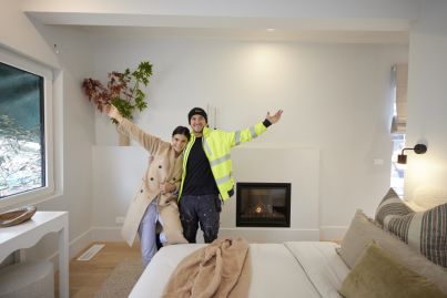 'Calm, serene and so inviting': Steph and Gian win week 2 of The Block with a serene bedroom retreat