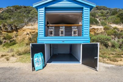 Australia's only two-storey beach box up for sale with price hopes of $500k