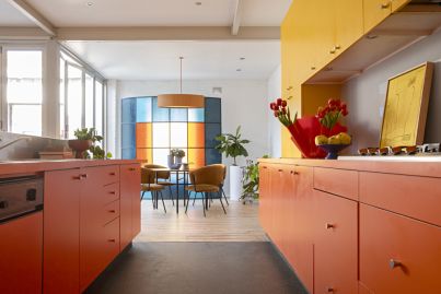 Inside a colourful Fitzroy North home that was once a horse stable