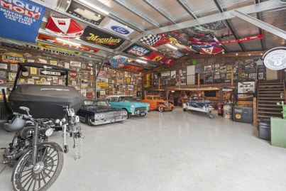 This car-lover's dream home on five acres is 40 minutes from Melbourne