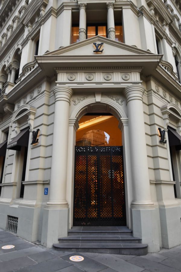 The Luis Vuitton Store in Collins Street Melbourne.The Victorian