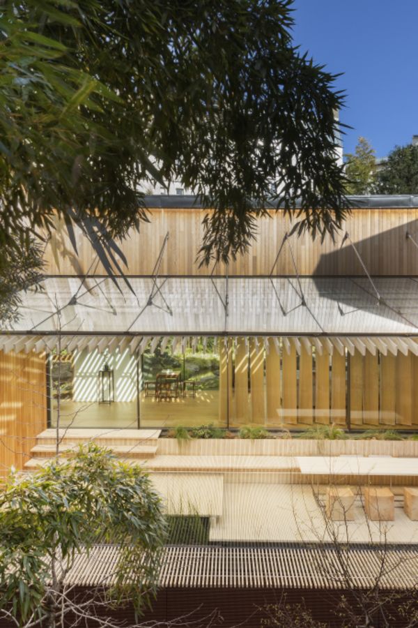 Japanese inspired former home of designer Kenzo Takada for sale in Paris