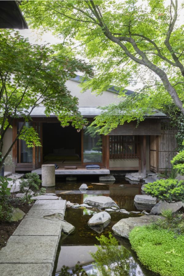 Japanese inspired former home of designer Kenzo Takada for sale in Paris