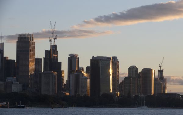 Office cranes fill Melbourne CBD after Docklands-induced