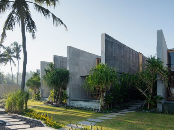 Stunning concrete-built resort on Bali