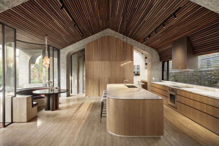 This striking Glen Iris home was inspired by industrial ruins