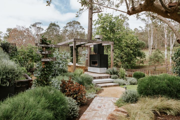 This garden in Glossodia was inspired by one of Sydney's most beloved cafes