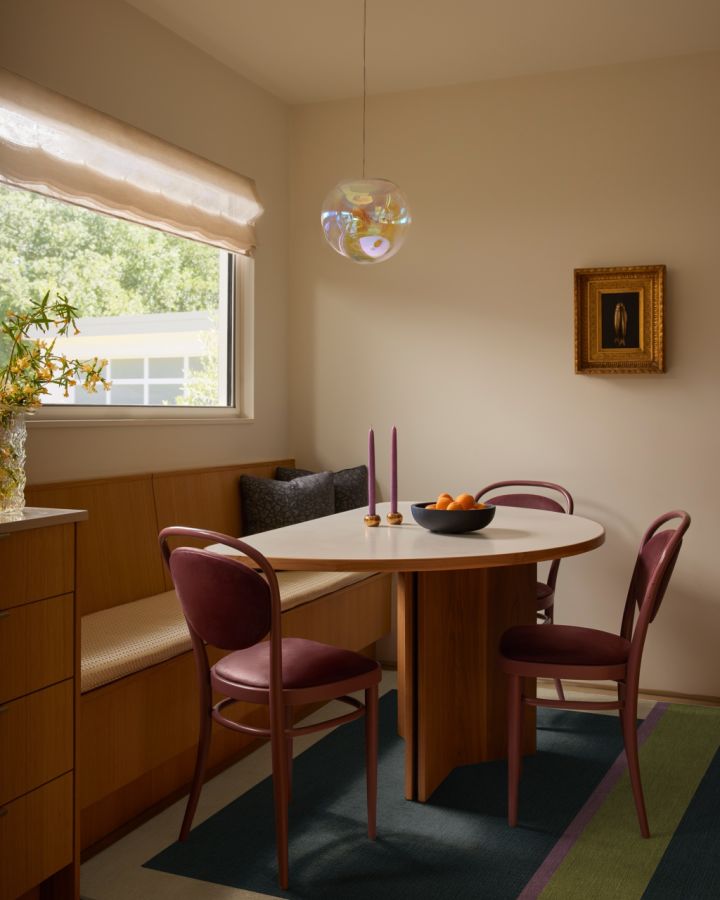 Basic household furnishings like blinds can make all the difference in keeping your home warm, without having to rely on heaters. Photo: Ruggable