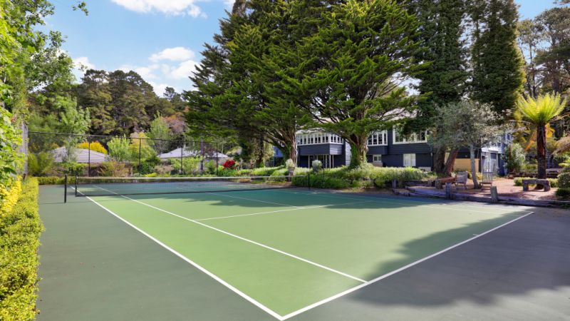 Advantage home owners: A tennis court can #39 easily add another $200 000