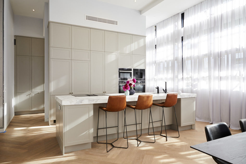The room had the potential of being one of the most beautiful kitchens on The Block, but poor execution let the couple down. Photo: Channel Nine Photo: Channel Nine