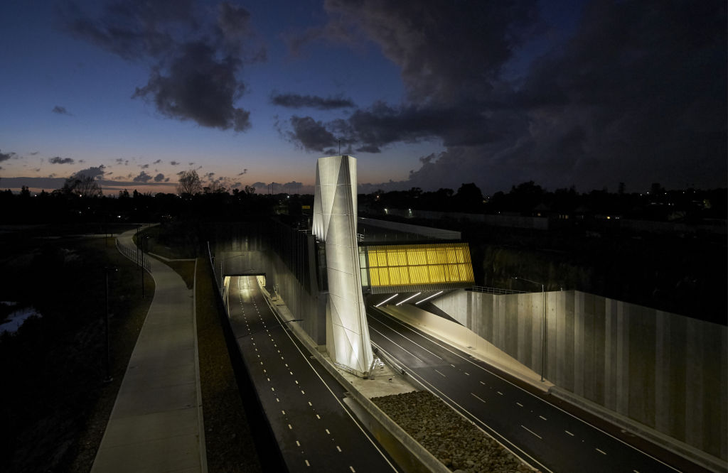 Warren and Mahoney's structure is the longest road tunnel in the country. Photo: Sam Hartnett Photo: Sam Hartnett