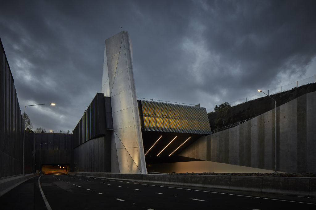 The road tunnel has already earned awards for its design. Photo: Sam Hartnett Photo: Sam Hartnett