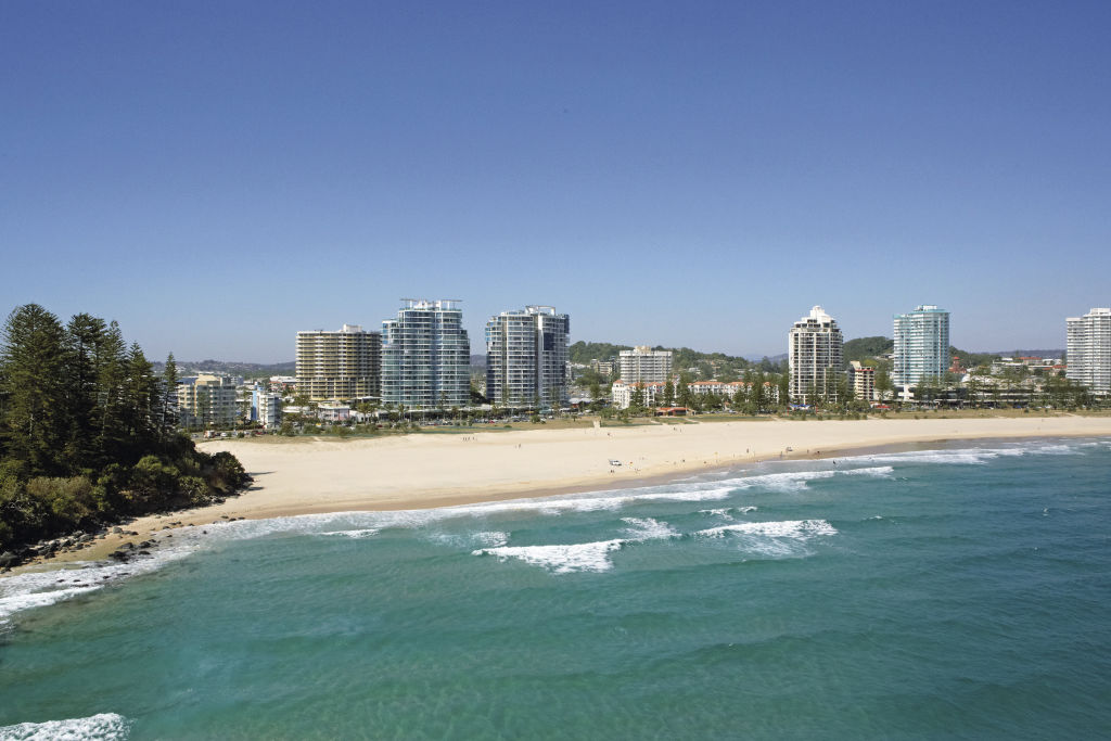 Vendors in Coolangatta pocketed a median profit of $590,000 on sales, new data shows. Photo: Tourism Queensland